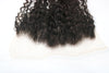 undetectable thin hd lace frontal in the e-curly texture laid against a white surface