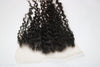 undetectable thin hd lace frontal in the e-curly texture laid against a white surface